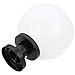 SOLUSTRE Solar Light Outdoor, Ball Shaped Light Stigma Light Lamp Waterproof Outside Lamp Courtyard Wall Light Lighting Tool (White)