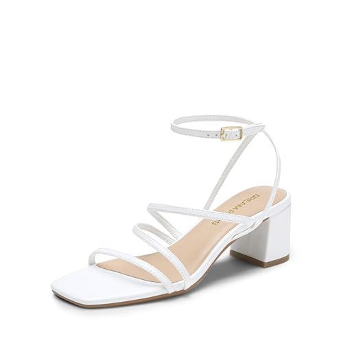 Image of DREAM PAIRS Womens Strappy Block Heel Sandals
