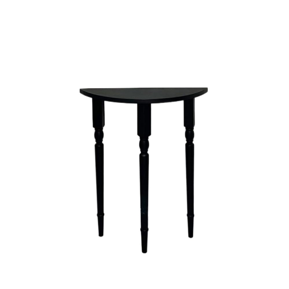 Mesa de entrada de madera maciza para ganar espacio con una consola estrecha de pasillo