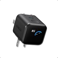 Anker Nano 45W Smart Display USB-C Wall Charger Power Block Adapter Plug for iPhone 18 Series (Black)