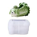 Outil de moulage en silicone pour la fabrication de choux, chiens, plantes grasses, pots d...