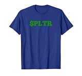 PLTR Stock Market Ticker Symbol Trading Design T-Shirt, Men, Royal Blue, Medium