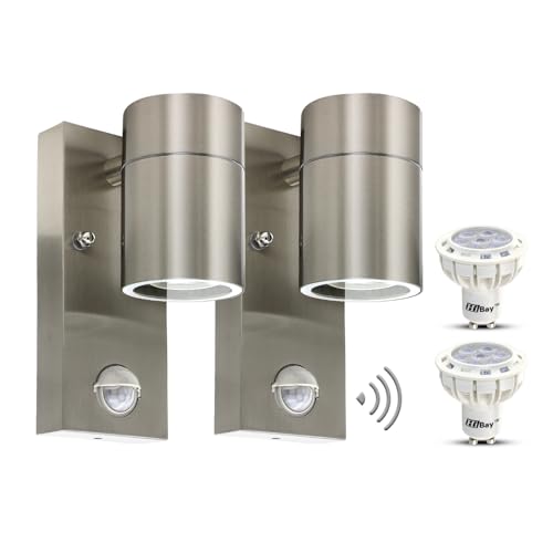 HiBay Applique Murale Exterieur 7W avec Détecteur GU10