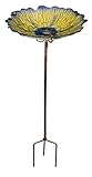 Regal Art & Gift Birdbath/Feeder Stake, Yellow