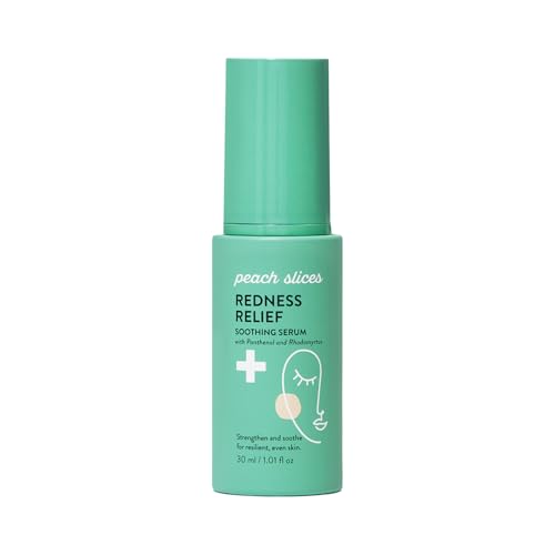 Peach Slices - Redness Relief Soothing Serum (1.01 oz) - Strengthen & Soothe - Resilient & Even Skin - Panthenol Rhodomyrtus Cica & Allantoin - Vegan Cruelty Free Korean Skin Care & Beauty