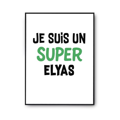 Poster Elyas imprimé en France - Affiche murale A2 de qualité supérieure