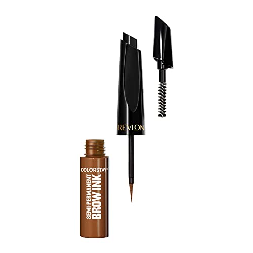 Revlon ColorStay 5-in-1 Semi-Permanent Brow Ink with Spoolie Brush, Waterproof, Transfer-Proof, Eyebrow Makeup, Easy to Remove, 351 Warm Brown Ink, 0.09 fl oz by REVLON - Image 3