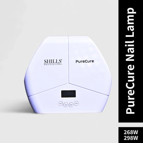 Image of Shills Professional PureCure UV /LED Nail Lamp | High Power Fast Nail Dryer for Gel Polish, Builder Gel & Nail Art | Auto Sensor, Multiple Timer Settings | Salon & Home Use