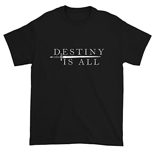 FerociTees Mens Destiny is All T-Shirt XX-Large Black