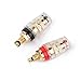 Binding Post Banana Socket Gold Plated Speaker Terminal Amplifier Audio Connector Electronics Solid Hard Copper(1PCS)