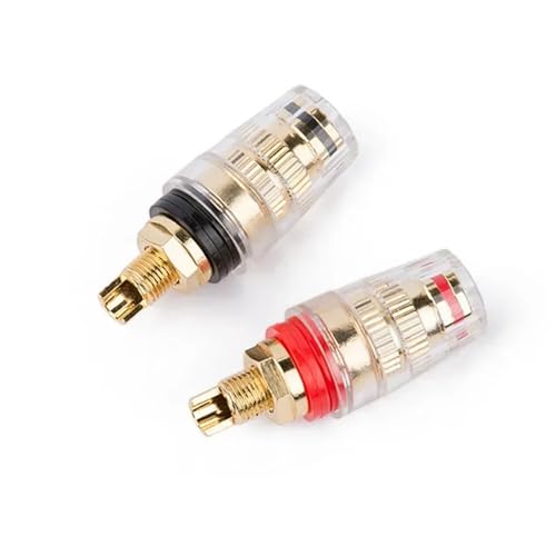 Conector banana para reparar bornes de altavoz rotos con poste de cobre duro dorado pack de 2 3