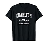 Charlton Massachusetts MA Vintage Athletic Sports Design T-Shirt