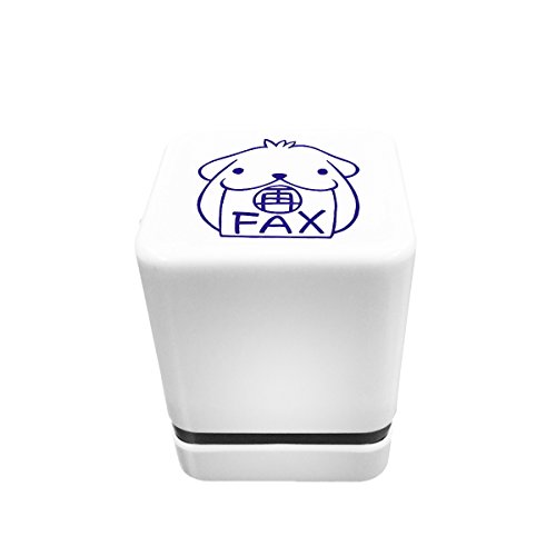 スタンプ工房愛 事務用スタンプ お仕事スタンプ 青色 再FAX イヌ osb-05