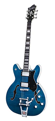 Hagstrom Tremar Vinking DLX Flamed Cloudy Seas – Guitare électrique - Les Beatles, Paul McCartney, John Lennon, RIngo Starr, George Harrison Hagstrom Tremar Vinking DLX Flamed Cloudy Seas - Guitare électrique – Image 4