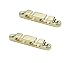 Guyker 2Pcs 4-String Retainer/String Guide for Electric Bass Head Retainer String Tree String Buckle Guide Groove Bass String SR6, Gold