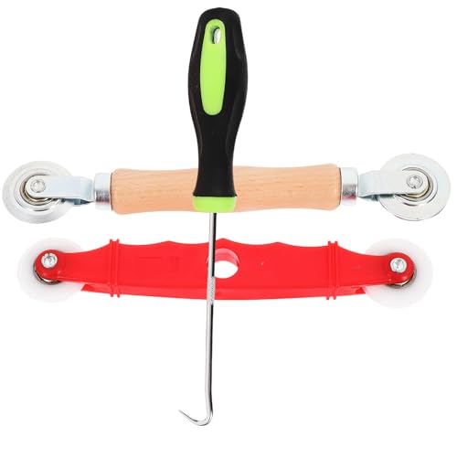 HOLIDYOYO 網戸修理ツール 耐久アルミ合製スクリーンローラー フック ベアリングホイール搭載で滑らか作業 窓 ドア用メッシュスクリーン設置