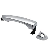 X4XZ Chrome Exterior Outside Door Handle Front Left Driver Side with Cover for 2017-2020 Hyundai Ela