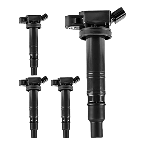 Image of PHILTOP Ignition Coil 4 Packs UF495 Fit for 2003-2010 4Runner, 2006-2011 Camry, 2010-2015 xB, 2017-2021 Tacoma, 2009-2012 Matrix, 2005-2011 Tundra, 2007-2008 Solara, 2009-2010 Corolla