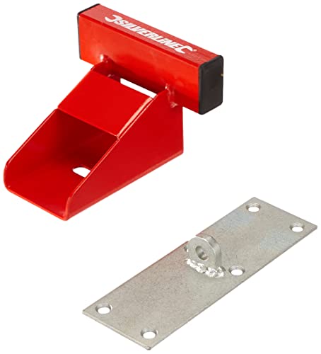 Silverline 538487 Dispositivo di Protezione Resistente per la Porta del Garage, Rosso, 150 mm, L'imballaggio può variare