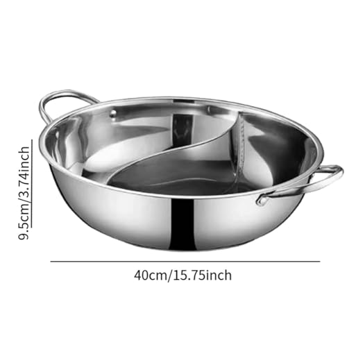 Ollas divisorias para olla caliente china de 34 cm antiadherentes 3