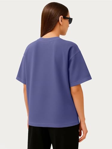 Image of Women's Printed Oversized T-Shirt with Half Sleeves and Round Neck, Soft Spun Fabric for Casual Wear (Size - S-2XL)