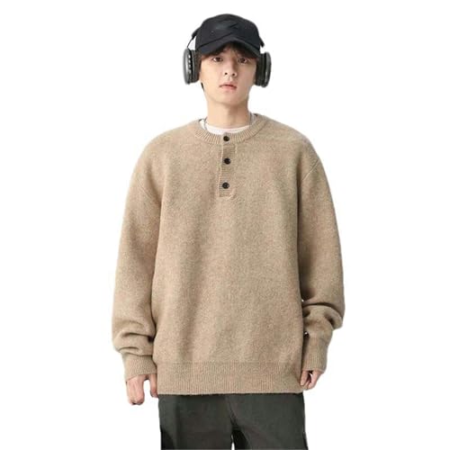 Men's Casual Retro Simple Warm Pullover Sweater
