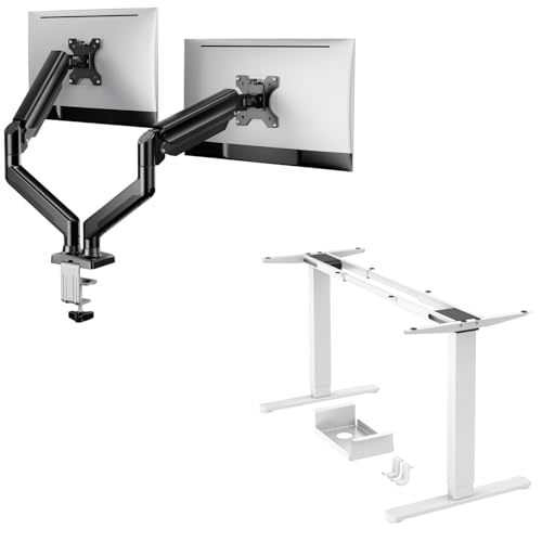 ErGear Dual Monitor Stand, Dual Motor Standing Desk Frame