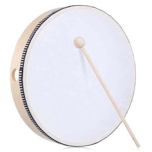 LRXIYODE 木製フレーム手持ちドラム シンプル操作 初心者向け クリアな音質