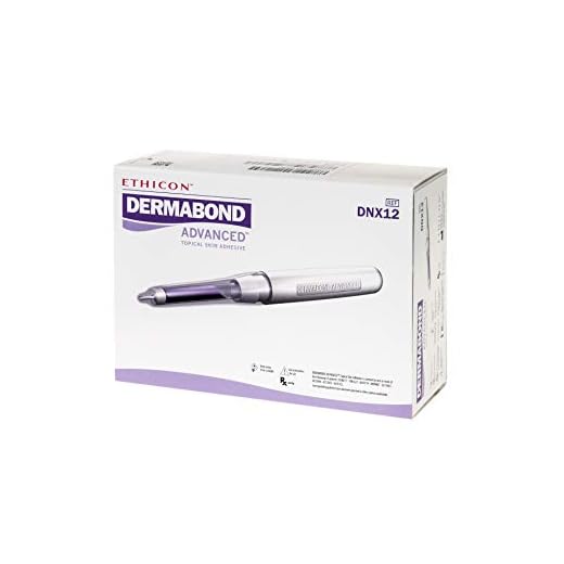 Ethicon DERMABOND ADVANCED Topical Skin Adhesive, DNX12, 0.7 mL Ampule of High-Viscosity Skin Adhesive, Medical Supplies