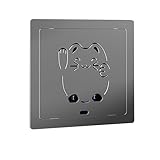 YANGLLYJ Heizkörperverkleidung, Heizkörper Abdeckung, Abwaschbare PVC Platte mit Gemusterten Lüftungsschlitzen und 2 Türen für den Radiator Shelf im Homeoffice(Gray,65x65cm/26x26in)