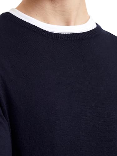 Image of Crew Neck Knitted Jumper