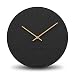 Produktbild Cander Berlin MNU 2630 S Wanduhr MDF lautlos ohne Tickgeräusche 30 cm analog Wohnzimmer modern Vintage schwarz Holzzeiger