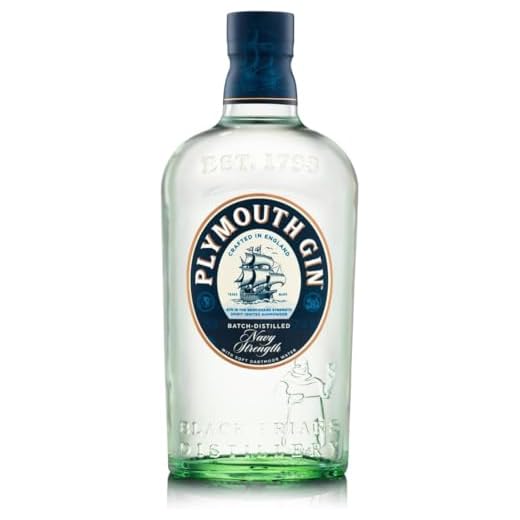 Plymouth Navy Strength Gin – Hochprozentiger Dry Gin mit dezenter Wacholdernote und ausgewogenen Zitrusaromen – Für experimentierfreudige Genießer und passionierte Bartender – 1 x 0,7 l