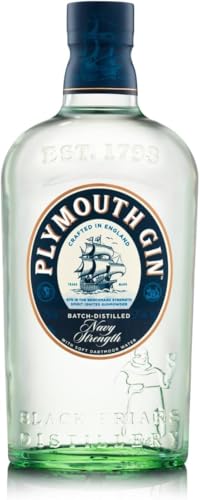 Plymouth Navy Strength Gin – Hochprozentiger Dry Gin mit dezenter Wacholdernote und ausgewogenen...
