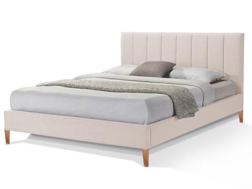 Lustre Limess Bed Frame Light Beige 180X200Cm