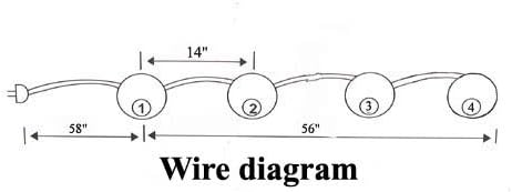 Miniatura 4 de Halloween Calabaza Luz Conjunto de 4