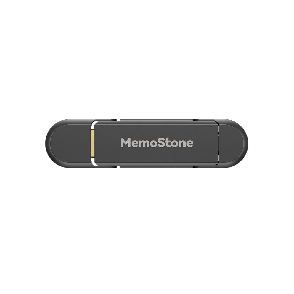 KingSpec MemoStone - SSD esterno da 1 TB, interfaccia USB 3.2 Gen2 Dual Type A/C, fino a 540 MB/s, unità a stato solido portatile perfettamente compatibile con smartphone/laptop/tablet/desktop