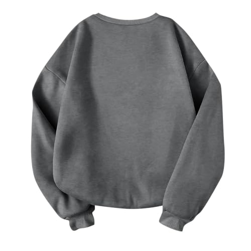 Cute Halloween Sweatshirts for Women Fleece Graphic Casual Pullover Tops | Halloween Outfits 2026, Spooky, Vintage, Autumn, Pumpkin Patch, Trick Or Treat, Weekend, Going Out, School, Camping, Winter - image 4