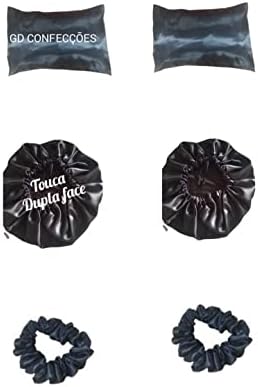 10 Ideias de Presente de Amigo Oculto para Mulheres (R$50 - R$150) 12 2 Fronha De Cetim + 2 Toucas dupla faces + 2 Xuxinhas de cetim (P...