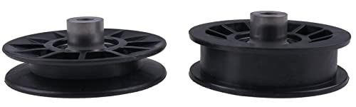 Solarhome Flat Idler Pulley & Flat Idler Pulley Set 532194327 532194326 Compatible with Husqvarna Poulan Craftsman Snapper