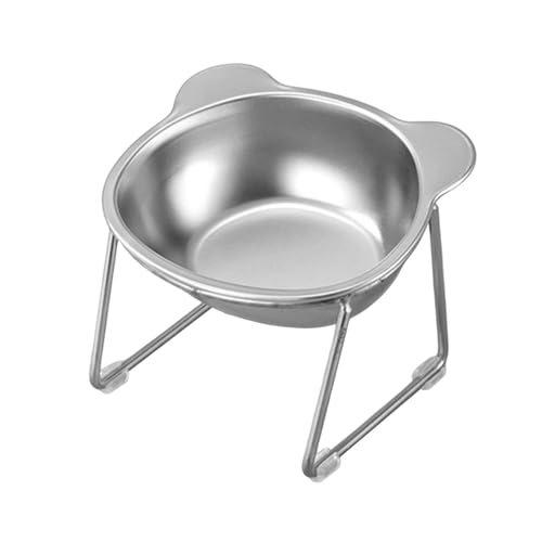 Baoblaze Cat Bowl, Feeding Container, Decor Non Slip,Water Dish Bowl, Elevated Pet Feeder for Puppy Bedroom,Home,Living Room,Traveling, Cartoon Single Bowl