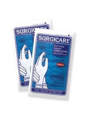 Surgicare Sterile Disposable Surgical Rubber Gloves Sterile Gloves