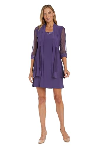 Image of R&M Richards Elegant 3 /4 Sleeve Swing Shrug Sweater
