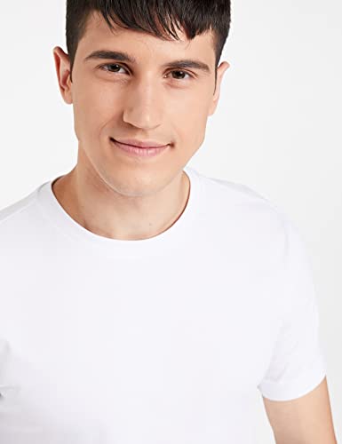 Image of Amazon Brand - Symbol Men Cotton Solid Round Neck Regular Fit T-Shirt (Pack of 5)
