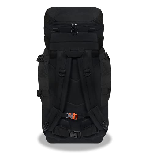 Mochila Camping Cargueira 55litros com Capa de Chuva Impermeável Reforçada Trilha Montanhismo Trekki