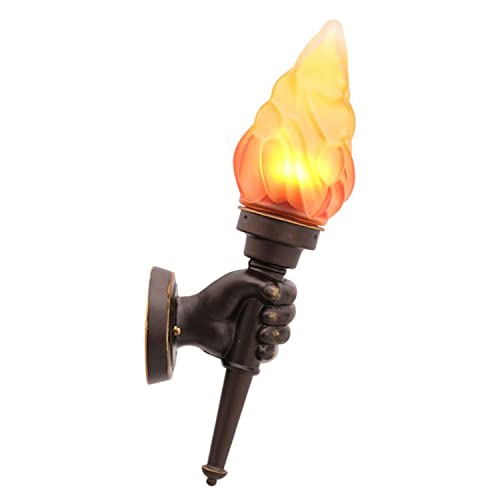 UQACHG Lámparas De Pared Y Apliques Lámpara De Pared Torchbearer Lámpara Colgante De Pared Tipo Retro Marrón Lámpara De Antorcha para Alojamiento Familiar Bar Restau,