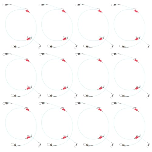 Juego de 12 líneas de pesca de nylon azul Toddmomy miniatura 1