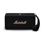 Marshall Middleton Altoparlante Bluetooth portatile senza fili - 20+ ore di riproduzione portatile - Impermeabile IP67 - Nero & Ottone