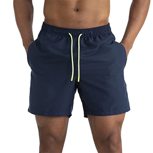 Maillot de bain masculin bleu anti frottement pour surf et plage
