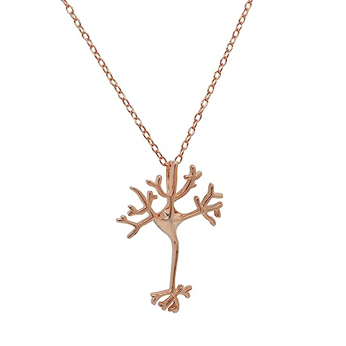 Pendentif neuronal discret en argent, le collier parfait pour votre quotidien